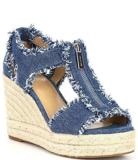 michael kors damen gummi sandalen|michael kors berkley denim sandals.